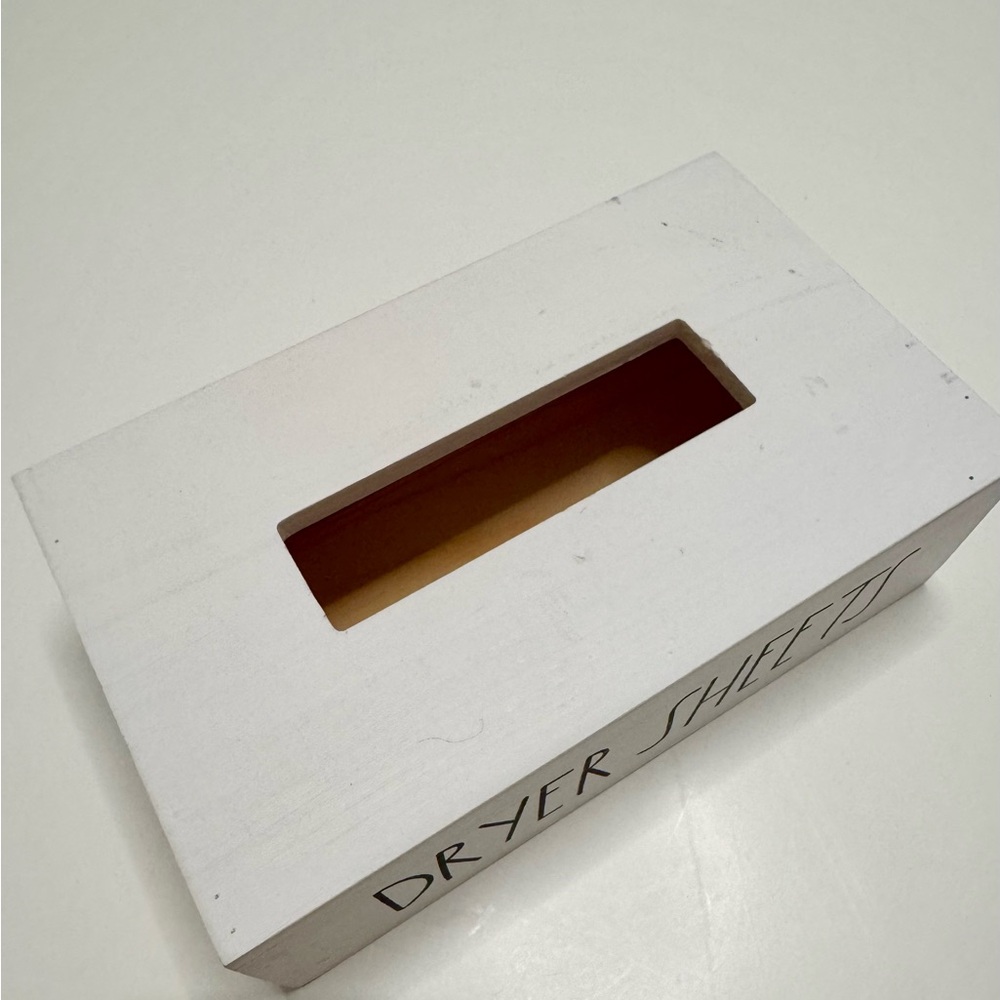 White Box for Dryer Sheets, Laundry Storage - Picture 2 of 5